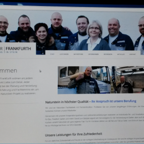 Neue Homepage für unserer Firma in 2015